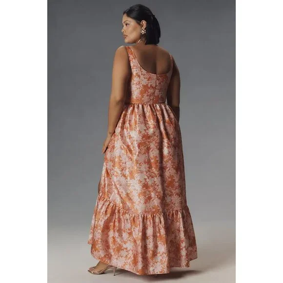 knee length dresses for ladies Hutch "Phoebe" Strapless Floral Dress 11316